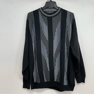 Vintage Protege Collection Mens Knit Sweater Sz Large Pullover Crew Neck